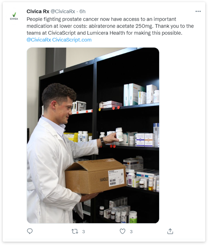 People fighting prostate cancer now have access drug at a lower cost